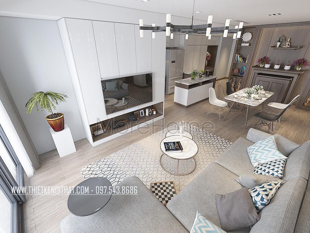 Thiết kế nội thất chung cư Park Hill Hai Bà Trưng, Hà Nội